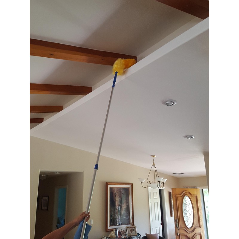High Ceiling Cobweb Duster and Pole | Ceiling Fan Cleaner