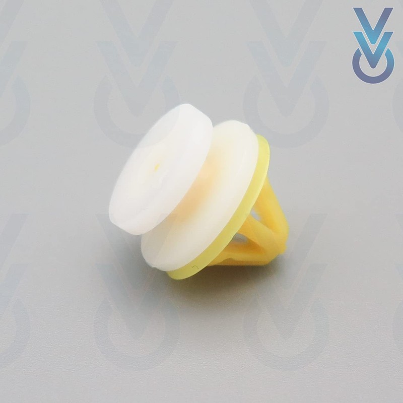 VVO Fasteners- Yellow Plastic Front Door Card Clips for Land