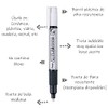 Marcador Permanente Uso Industrial Pentel Blanco/12 Piezas-MMP20-W