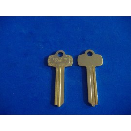 TWO  NICKEL SILVER FITS BEST KEY BLANKS FOR "TA"  KEYWAY