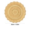 Turkish Tea Coffee Serving Tray Vintage Style Embossed Pattern Round