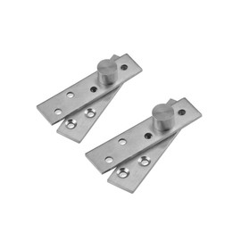 360 Degree Stainless Steel Concealing Hinges,2pcs Eccentric Shaft Hinge Pivot Hinge Rotating Hinge Door Pivot Hinges Up Down Shaft (Small)