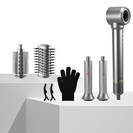 All-in-One Hair Styler,Powerful Hair Dryer Brush-High-Speed Hot Air Styler Wrap,Fast Drying，300M ions Blow Dryer Brush for Volumize,Curl,Straighten,Frizz-Free Multi Stylers，Without Heat Damage.