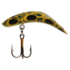 Yakima Bait Flatfish F-4 High Action Plug, 1 1/2-Inch, Frog