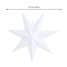 CLISPEED Paper Star Lantern Lampshade 45 cm Hanging Christmas 3D Paper Star Hanging Decoration Star Light Paper Lanterns for Wedding Party Christmas Day Decoration