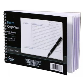 iScholar(R) Spiral-Bound Notes List Organizers 6" x 8.5" 80 Sheets (160) Pages