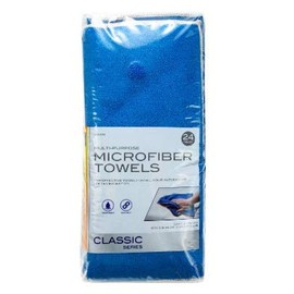 ProElite Microfiber Cleaning Cloths, Reusable and Lint-Free Towels for Home, Kitchen and Auto, Multi Color (24 Pack)