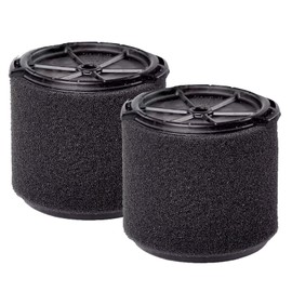 VF3700 Replacement Foam Filter Wet Application Compatible with RIDGID 3-4.5 Gallon Wet Dry Vacs WS0301VA WS14045F and WS0400DE (2 Pack)
