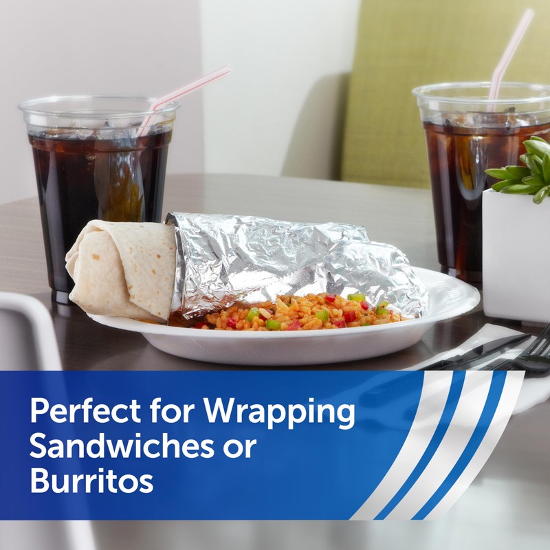 Reynolds Foodservice Pre-Cut Aluminum Foil Sheets, Great for Concessions, Catering,