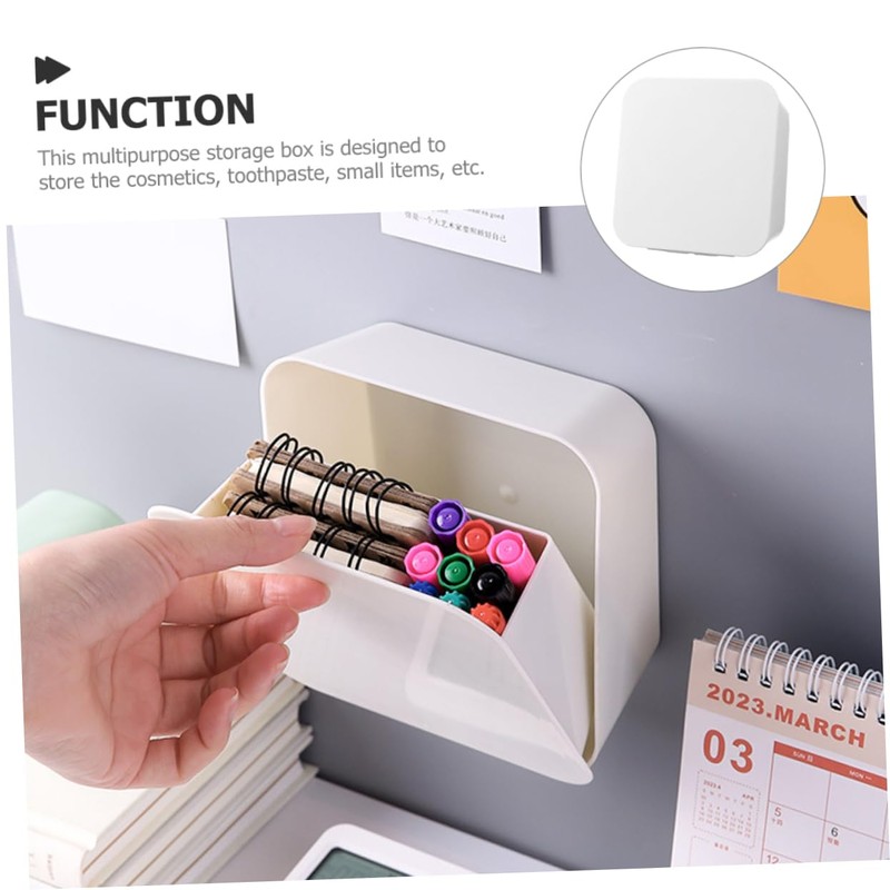 Ipetboom Wall Mounted Multi Purpose Storage Box for Cosmetics Personal