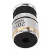 Microscope Objective Lens 20X Brass Chrome Plated RMS Interface Microscope