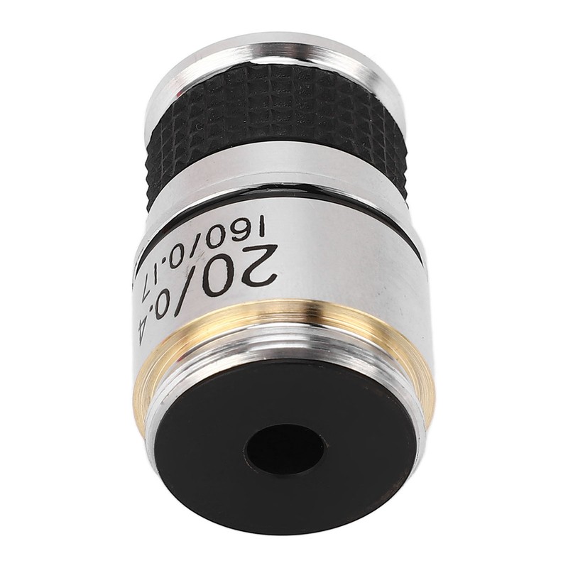 Microscope Objective Lens 20X Brass Chrome Plated RMS Interface Microscope