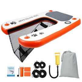 Snagle Paw Dog Boat Ramp Pool Ladder, Float Dog Water Ramp for Pool, Dock & Boat with High Stability, Dog Water Ramp with Non-Slip Upgraded Steps, Dog Boat Ladder for 150Lbs Dogs Climb Out of Water