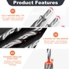 2PCS 9.5mm(3/8”) Pocket Hole Jig Kit, Pocket Hole Drill Bit