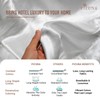 Pizuna 100% Cotton Super King Fitted Sheet White, 400 Thread