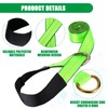 Wowangce 8 Pack Lasso Tow Strap with D Ring and