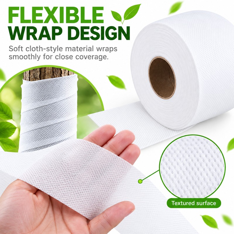 Tree Wrap for Winter Plant Protection – Non-Woven 8 cm