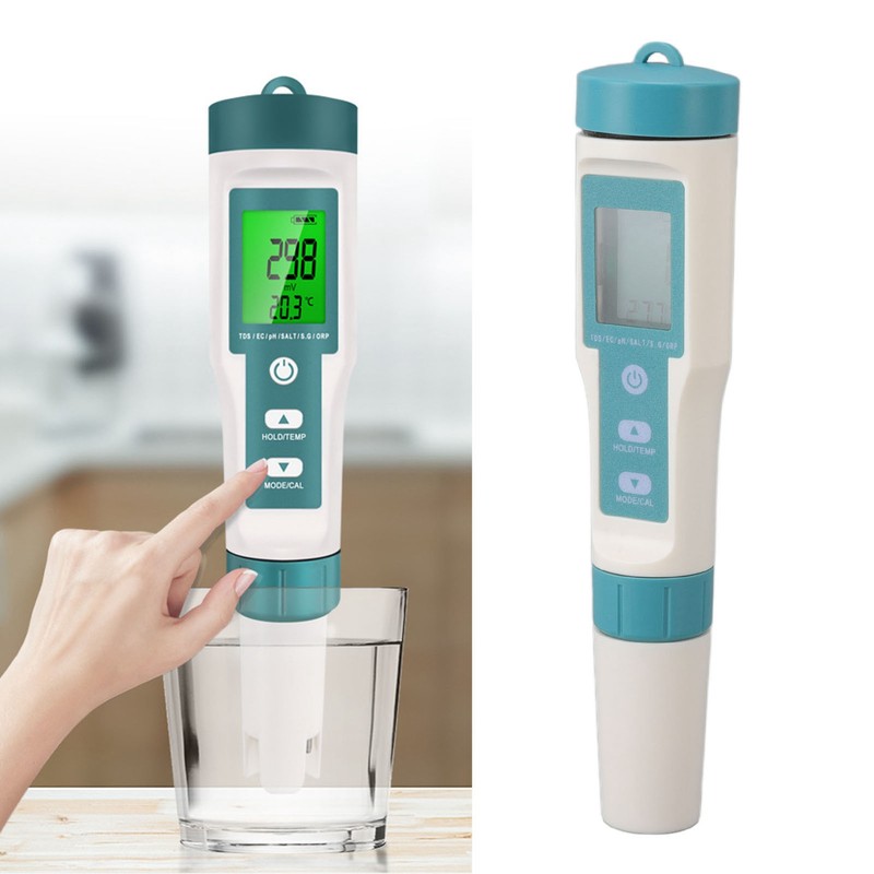 7 in 1 Water Quality Monitor Detect ORP PH EC