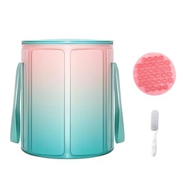 EWCEFIC 33L Folding Bucket Foot Bath, Multi-Function Portable Foot Tub Bag with Handle, Travel Outdoor Camping Portable Foot Bubbles Bucket Fishing Bucket