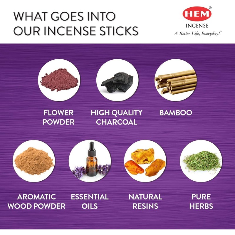 HEM Incense Sticks Economy Set of 6 Packs of 20