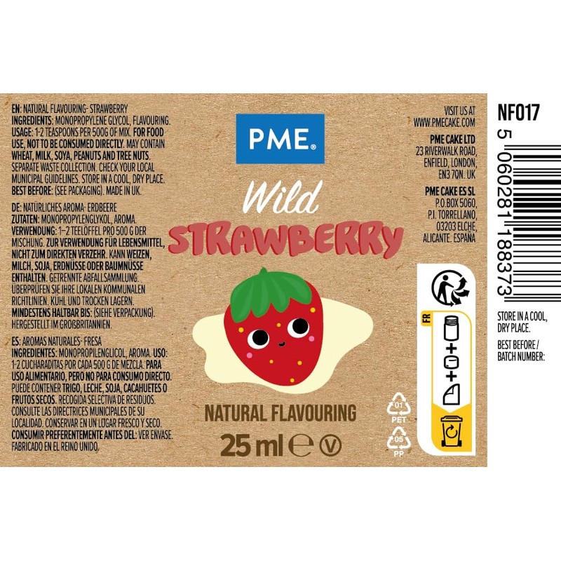 PME 100% Natural Strawberry Flavour 25 ml