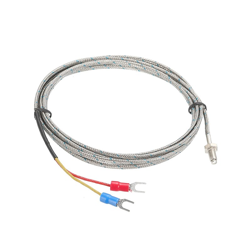 QUARKZMAN Thermocouple Temperature Sensor M6 Screw 2000 mm L Temperature