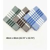 Rapidbok Men's Fabric Handkerchiefs, Pack of 6 Cotton Men's Handkerchiefs,