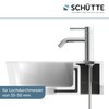 SCHÜTTE ARAGON 37955 Cold Water Tap Bathroom Only for Cold
