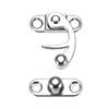 sourcing map Antique Vintage Lock Clasp Right Latch Hook Hasp