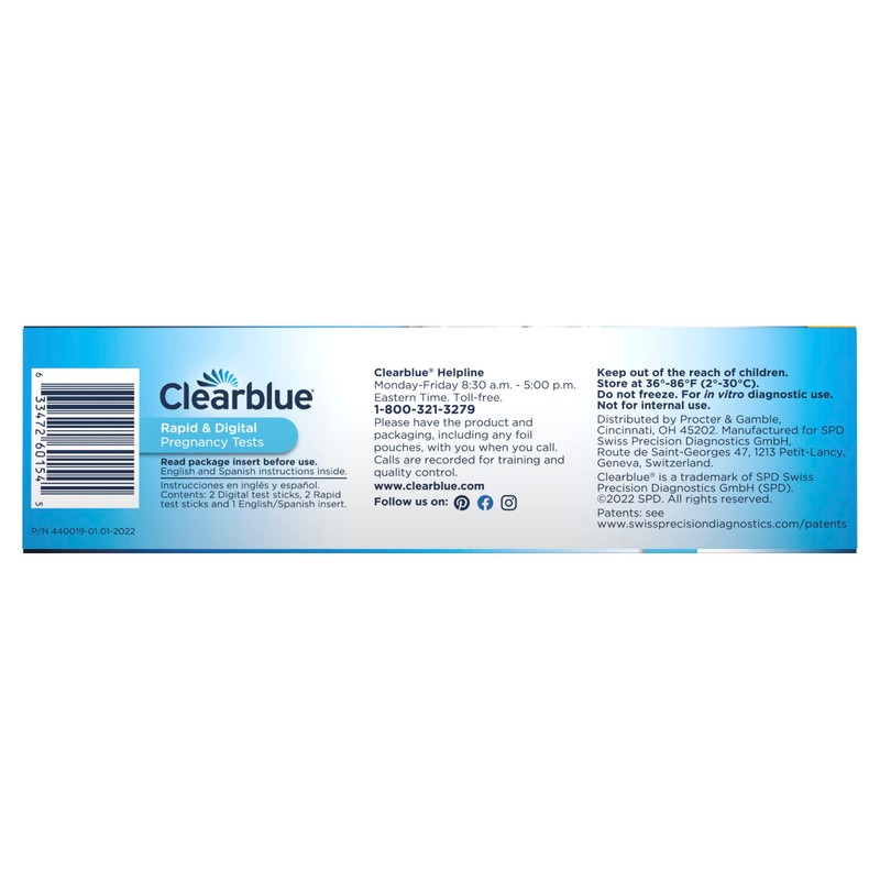 Clearblue Pregnancy Test Combo Pack, 4ct - Digital with Smart