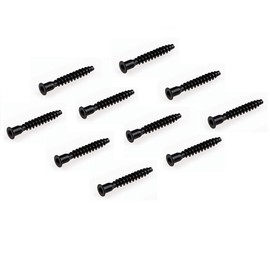 Gedotec Connecting Screws Cabinet Furniture Connector Screws - Confirmat | Furniture Screw 7 x 50 mm | Bore Diameter 5 mm | Steel Black | Pack of 100 - Cabinet Connectors for Body Construction &