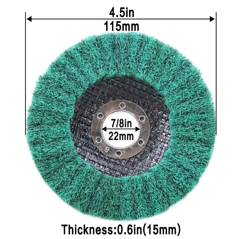 Roxx Tools 12PCS Metal Cleaning Polishing Wheel Pad 4-1/2 x7/8"