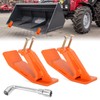 UTVJATV 2PCS Tractor Bucket Protector Skid Edge Anti-Skid Protector with