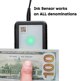 Dri Mark Flash Test Counterfeit Bill Detector, 3 Easy Tests in One Small Device, Watermark, Ink, Security Strip, Fast and Accurate Money Checker, Fake Currency Detection Machine, Maintenance Free