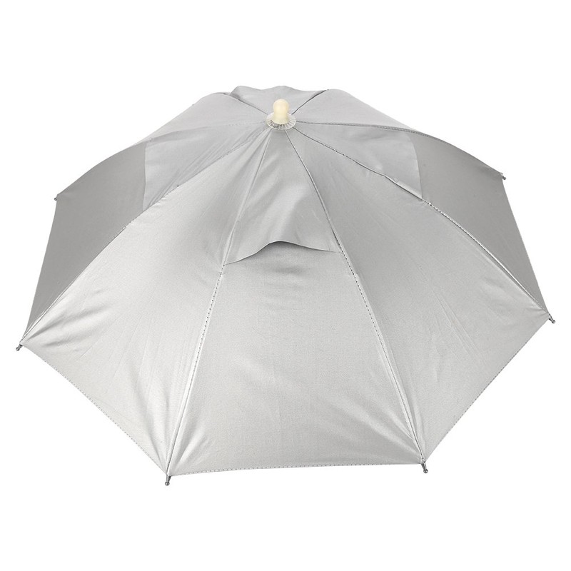 Asixxsix Umbrella Hat, 25 inch Handfree Umbrella Waterproof UV Folding