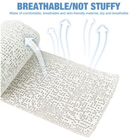 LYPPUL Baby Belly Plaster Bandages, 12 Rolls Plaster Imprint Bandages, Plaster Bandage Set, Baby Belly Plaster Cast 5 cm x 270 cm for Baby Belly Bandage Plaster Cast Plaster Bandage for Crafts, Model