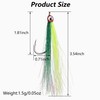Clouser Minnow Fishing Flies, 10Pcs Streamer Fly Fishing Lure Hand