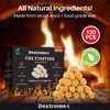 Dextreme Fire Starter (120 PCS) Natural Fire Starters for Campfire,