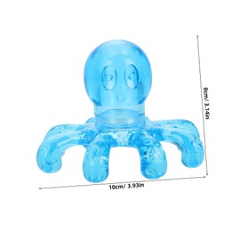 KALLORY 2 Pcs Portable Massager Manual Scalp Massagers Handheld Massager Octopus Handheld Massage Body Tool Octopus Head Massage Massagers for Neck Head Massager Hair Ball Head Elder