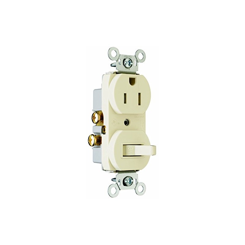Legrand Pass & Seymour 691TRLACC6 Combination Switch, One 15 Amp