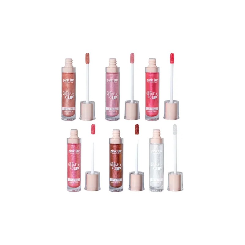 Maquillaje Pink Up Gloss Glitter Up Shine - Brillo Labial