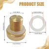 Lyxheth Radiator Coolant Expansion Tank Bleeder Screw, Radiator Drain Plug,