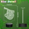 CoolGift Mart Sloth Night Light, 3D LED Optical Illusion Sloth