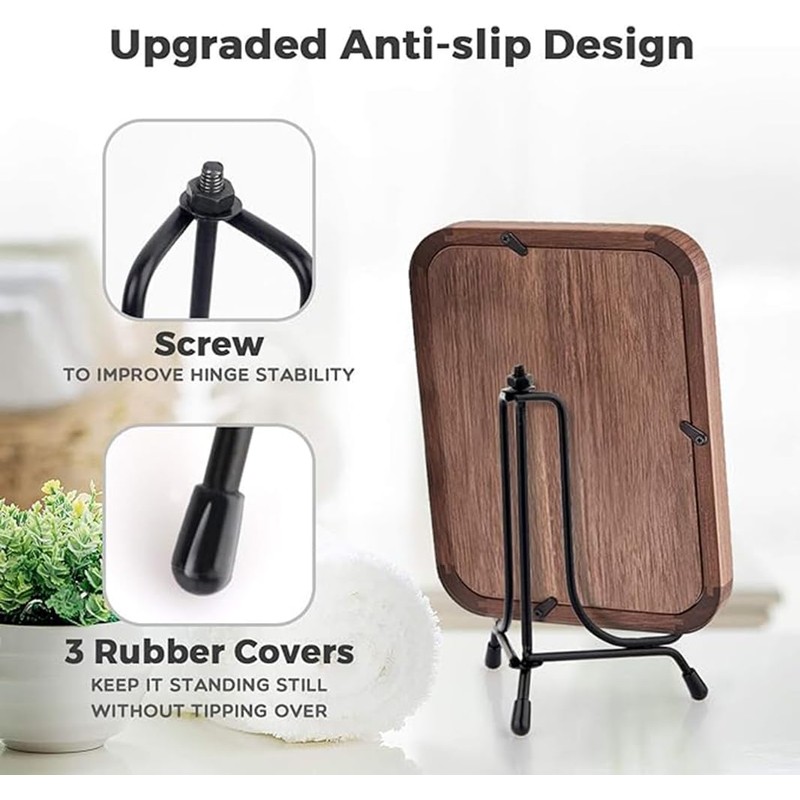 4 Pack Iron Display Stand 4 Inch Easel Plate Display