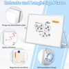 QUEENLINK Magnetic Whiteboard, Double-Sided Desktop Magnetic Board, Small, White Board