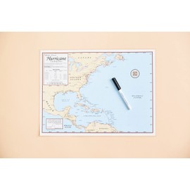 Sealake Products Hurricane Tracking Chart with Dry Erase Pen (Laminated (2-Pack))