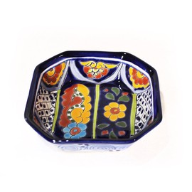 Talavera Octagonal Platter - 6.75" x 6.75"