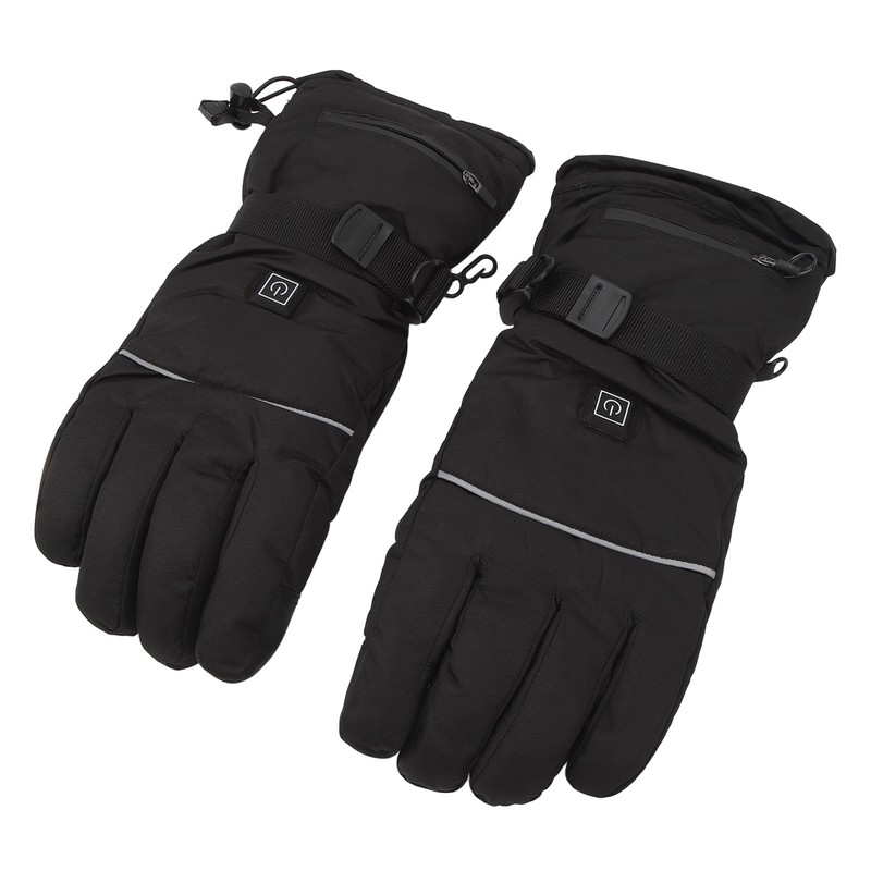 One Pair Heated Gloves 3 Level Temperature Touchscreen Anti Slip