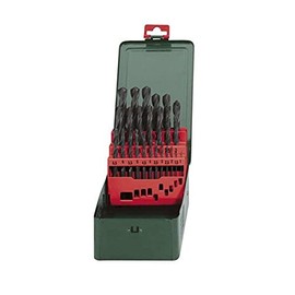 Metabo 627156000 HSS-TIN Twist Drills (19 pcs.), Green, Set of 19 Pieces