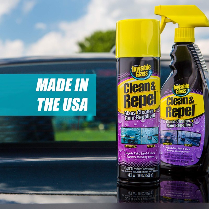 Invisible Glass 92184 Clean & Repel – Glass Cleaner and